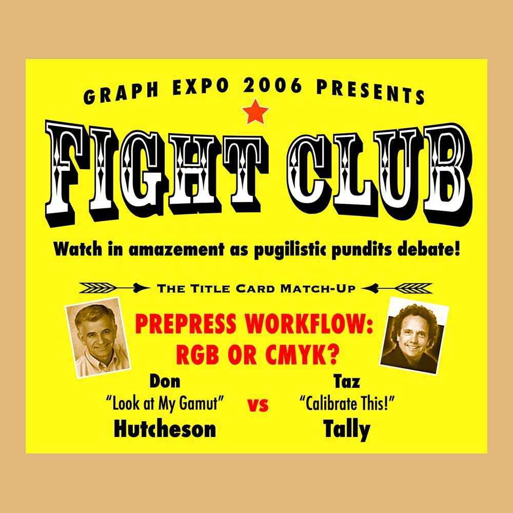 Section of a poster promoting an event at the Graph Expo conference