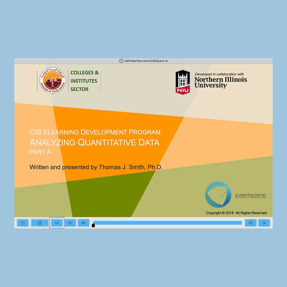 Screen shot of an Adobe Captivate presentation