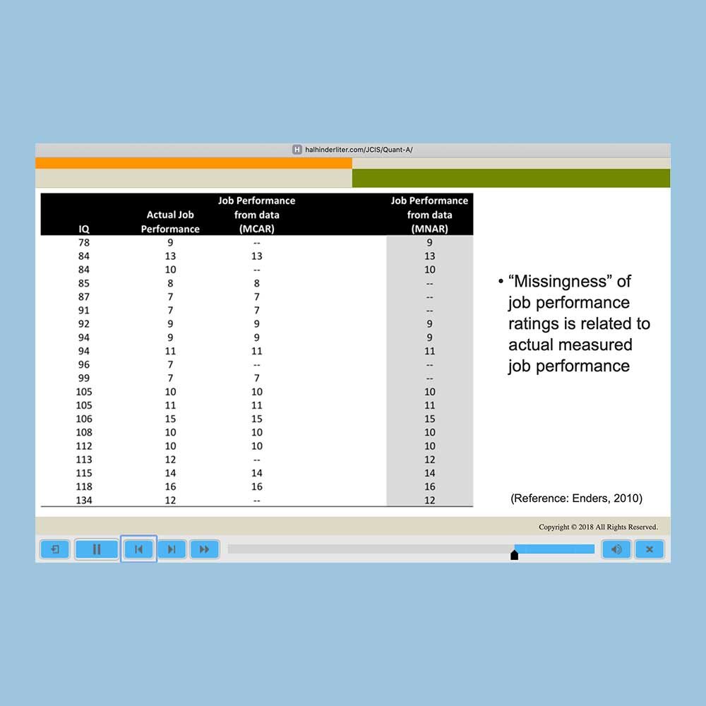 Screen shot of an Adobe Captivate presentation