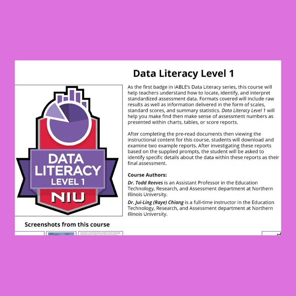 Image shows a badge and the description of Level 1